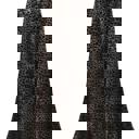  Velvet leopard midi skirt