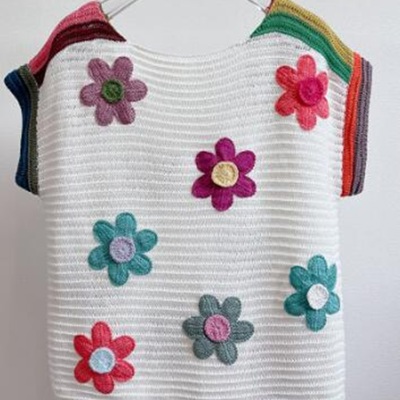 Floral knit top