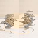 Beige One Size Fits Most Miss Sparkling Crochet Shell-Shaped  Bag