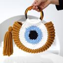  Miss Sparkling Evil Eye Crochet Handbag