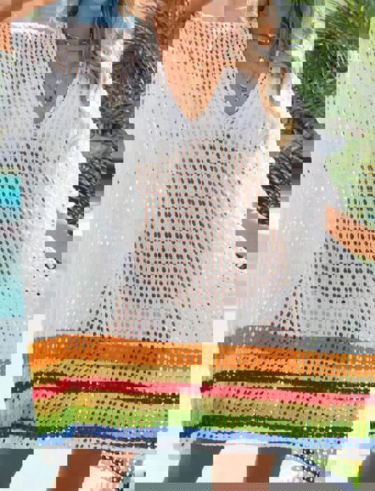 Miss Sparkling Open knit cover up