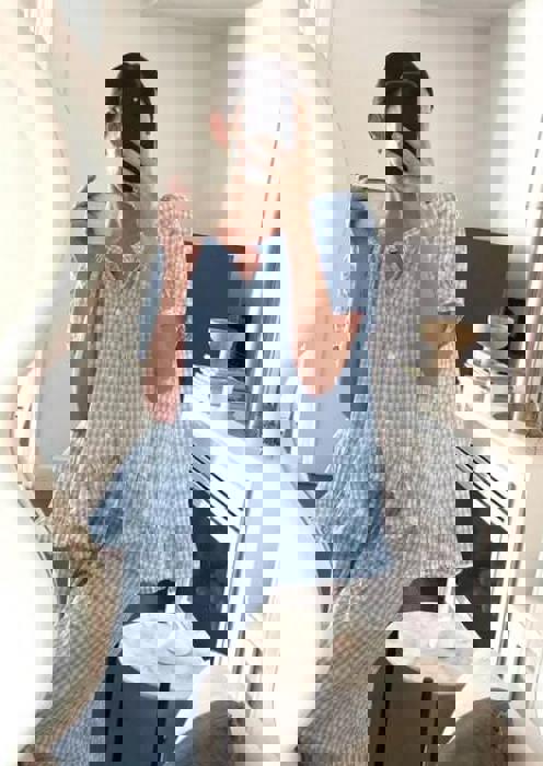 Miss Sparkling Gingham two piece lounge set