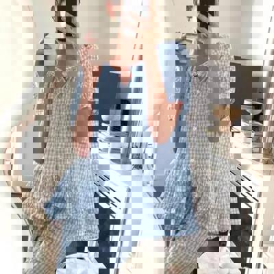 Miss Sparkling Gingham two piece lounge set