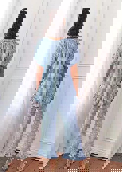 Miss Sparkling Gingham two piece lounge set