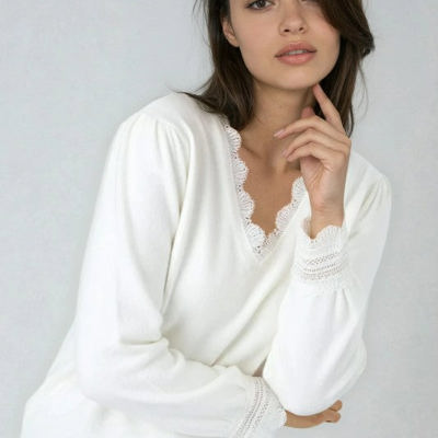 Women's  V- Neck  Sweater