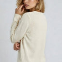  Miss Sparkling Floral Embroidered V-Neck Sweater