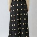  Vintage Polka Dot Midi Skirt
