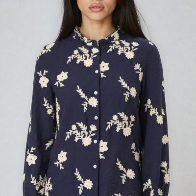 Women's Floral Embroidered  Blouse