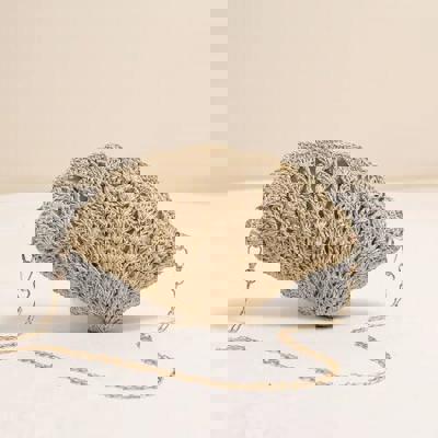 Miss Sparkling Crochet Shell-Shaped  Bag