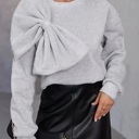  Bow detail Sweater