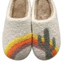 Size 6 White Novelty Slippers