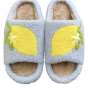  Lemon open toe slippers