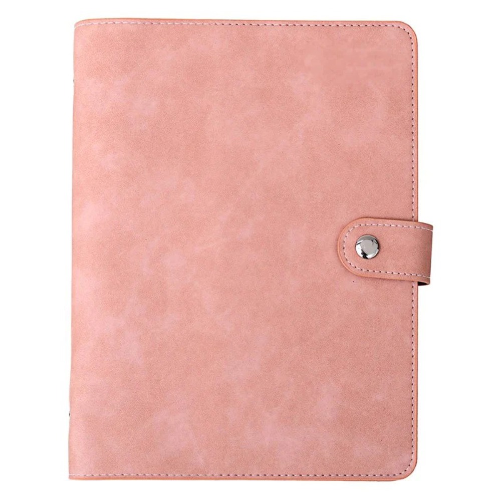 Vegan Leather Organizational Notebook A5 with Sticky Note Ruler