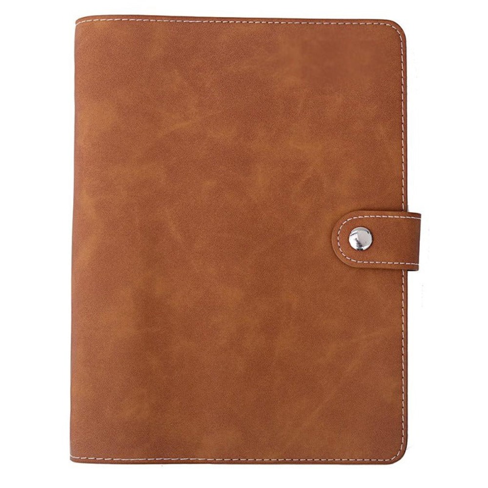 Vegan Leather Organizational Notebook A5 with Sticky Note Ruler