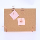 Rose Gold Standing Cork Bulletin Board