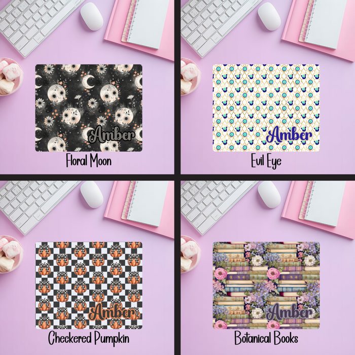 Personalized Mousepad with 52 Designs | Custom Mouse Pads for Office or Gift | Vibrant Thick Desk Mat | Unique Aesthetic Styles
