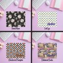  Personalized Mousepad with 52 Designs | Custom Mouse Pads for Office or Gift | Vibrant Thick Desk Mat | Unique Aesthetic Styles