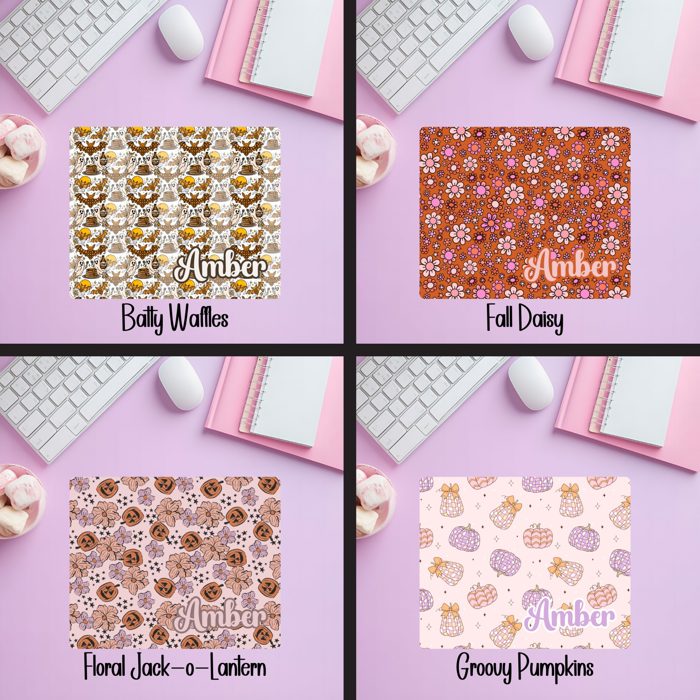 Personalized Mousepad with 52 Designs | Custom Mouse Pads for Office or Gift | Vibrant Thick Desk Mat | Unique Aesthetic Styles