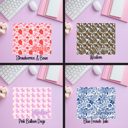  Personalized Mousepad with 52 Designs | Custom Mouse Pads for Office or Gift | Vibrant Thick Desk Mat | Unique Aesthetic Styles