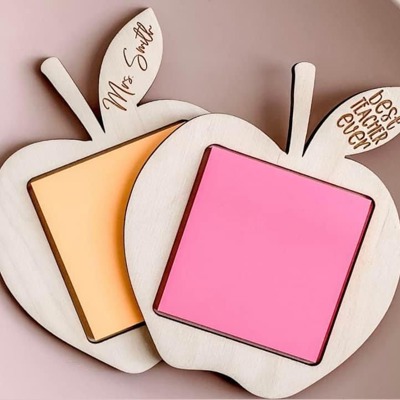 Personalized Teacher Post-It Note Holders Teacher Gifts 