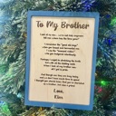  Personalized Brother Plaque Gift For Brothers