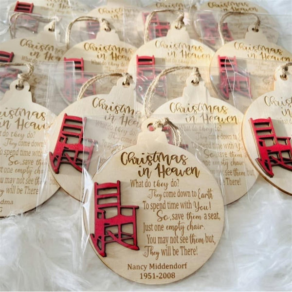 Christmas In Heaven Personalized Ornament