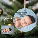  Baby’s First Christmas Ornament | Custom Illustrated Acrylic Keepsake | Personalized Newborn Gift 2025