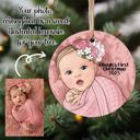  Baby’s First Christmas Ornament | Custom Illustrated Acrylic Keepsake | Personalized Newborn Gift 2025