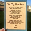  Personalized Brother Plaque Gift For Brothers