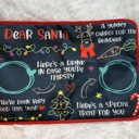  Santa Placemat for Cookies & Milk – 18x13” Quilted Christmas Mat, Washable & Reusable Holiday Keepsake