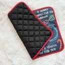  Santa Placemat for Cookies & Milk – 18x13” Quilted Christmas Mat, Washable & Reusable Holiday Keepsake