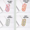  Jumbo Acrylic Paperclips-Choose 4 Designs.