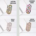  Jumbo Acrylic Paperclips-Choose 4 Designs.