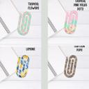  Jumbo Acrylic Paperclips-Choose 4 Designs.