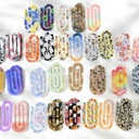  Jumbo Acrylic Paperclips-Choose 4 Designs.