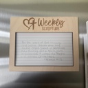  Weekly Scripture Notecard Magnet | Faith Gift & Bible Verse Holder