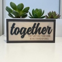  Together Wood Sign | Funny Home Décor Gift | Choose Ending Word