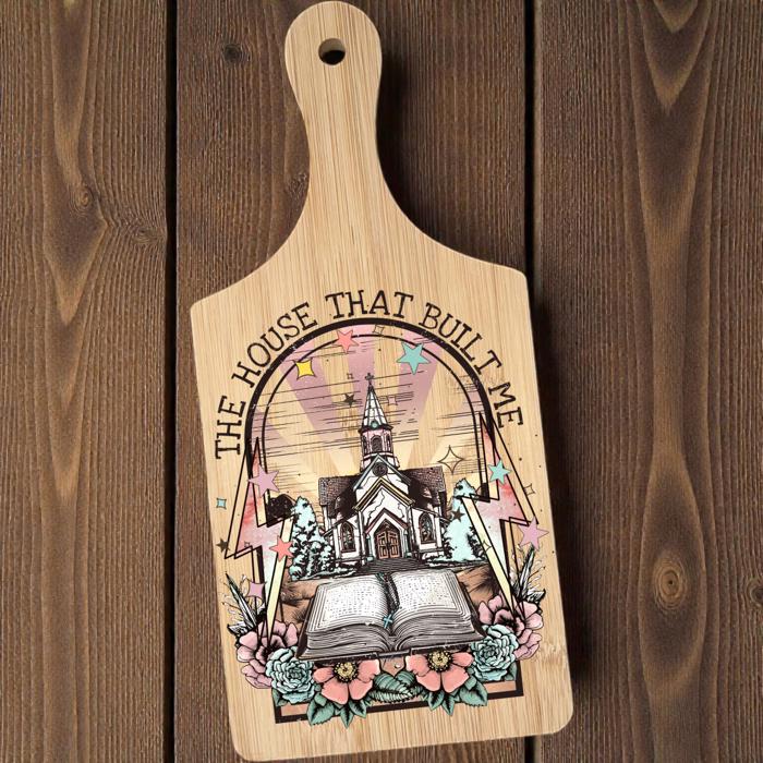The House That Built Me Christian Decorative Cutting Board