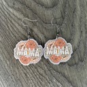  Vintage Floral Mama Acrylic Earrings