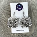  I Never Promised You a Rose Garden Butterfly Floral Acrylic Earrings