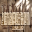  Choose 3 Bookmarks Engraved Wooden Bookmark with Leather Tassel – Personalized Bookish Gift for Readers & BookTok Fans