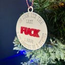  Last Fuck Hanging By A String Christmas Ornament