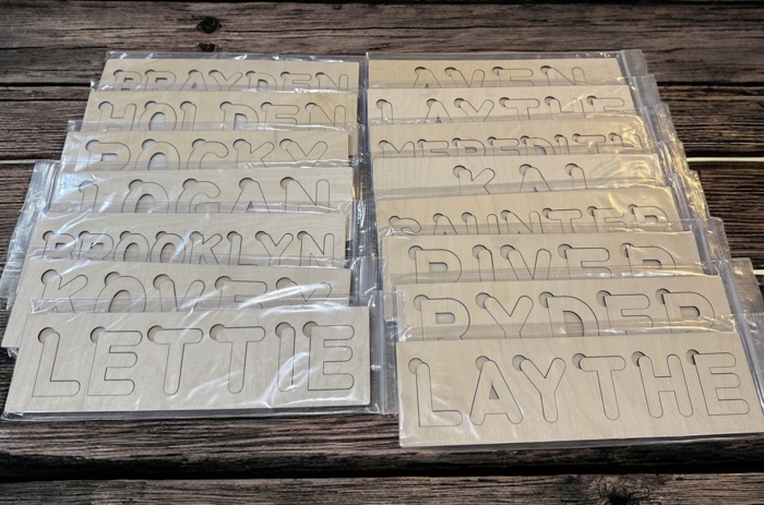 Personalized Wooden Name Puzzle | Kids Paint-Your-Own Gift