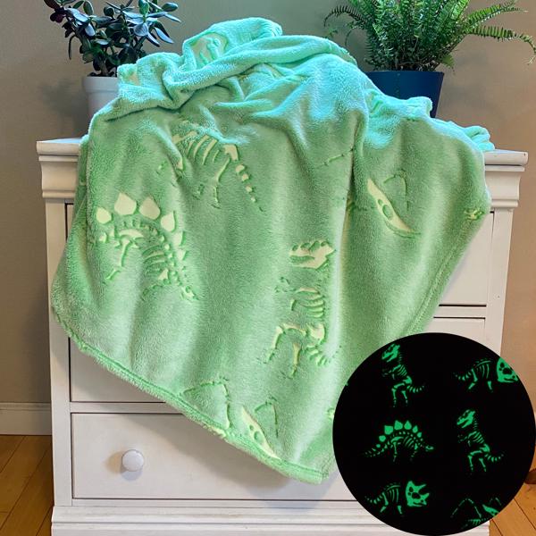 Glow in the Dark Dino Blanket