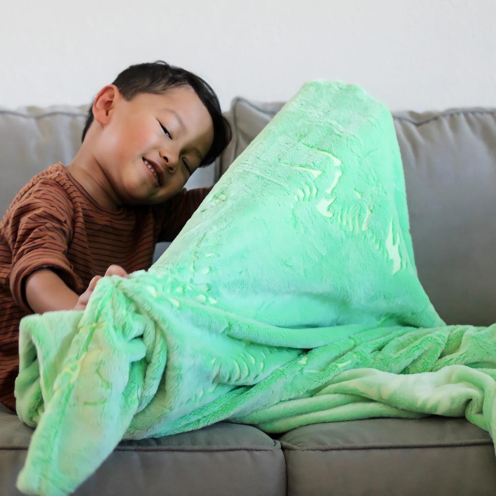 Glow in the Dark Dino Blanket