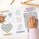  Wedding Themed Coloring Activity Placemats / 12 Wedding Coloring Sheets / 11" x 17" Kids Drawing Paper / Disposable Placemats