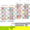  Be Kind Be Brave Be True Be Happy Be You Spiral Notebook / 8.5" x 11" Journal / 120 Wide Ruled Pages / Durable Gloss Laminated Softcover / Black Wire-o Spiral Binding / Made in the USA