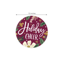  Bold Floral Holiday Stickers / 500 Modern Poinsettia Winter Stickers / 6 Alternating Vibrant Christmas Envelope Seals / 1.5" Round Labels