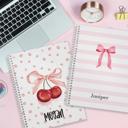  Cute Personalized Softcover Notebooks for Back to School / Made in USA /  8.5" x 11" / 120 Pages / 2025 Trendy Designs