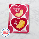  Valentine Food Pun Postcards / 25 Post Card Pack 4" x 6" / Adorable Illustrated Flat Cards For Your Loves